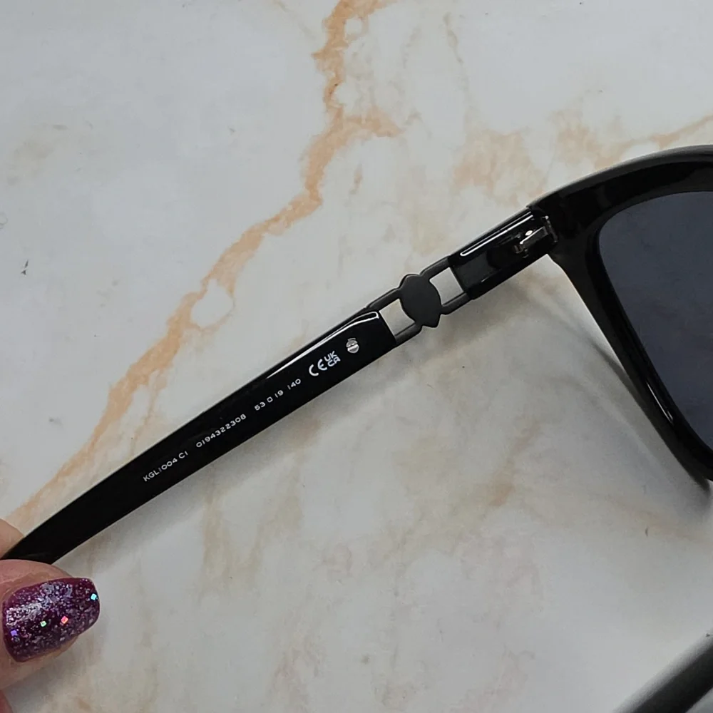 Kurt Geiger Black Square Polarized Sunglasses New
